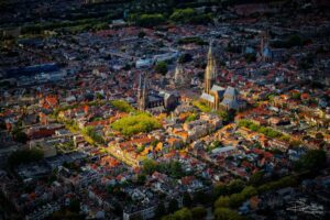 Done foto van binnenstad Delft